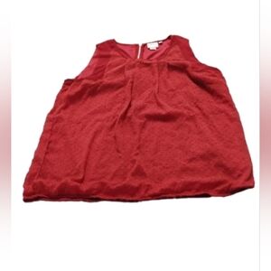 Junarose Women's Textured Sleeveless Blouse Top Sz 14 US